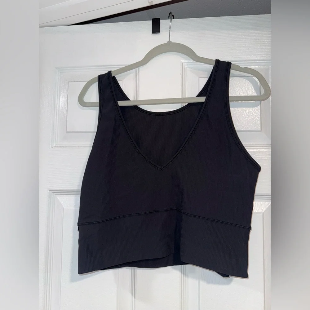 Lululemon Black Ribbed Top - Picture 3 of 3